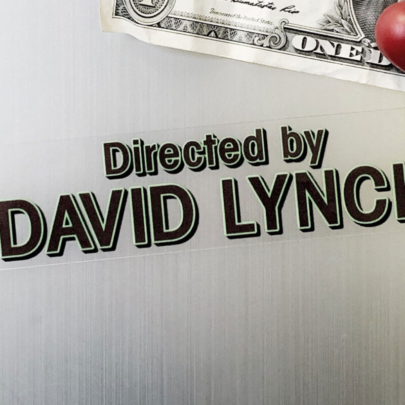DIRECTED by DAVID LYNCH Bumper Stickers 12 DIRECTED by DAVID LYNCH Bumper Stickers