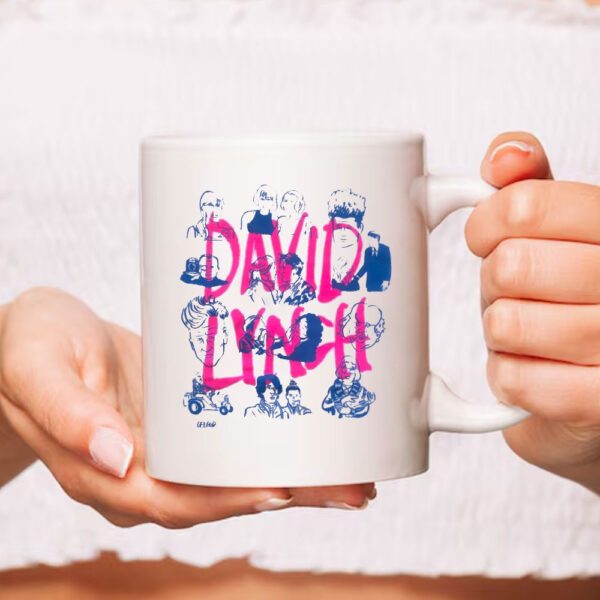 David Lynch white Mug