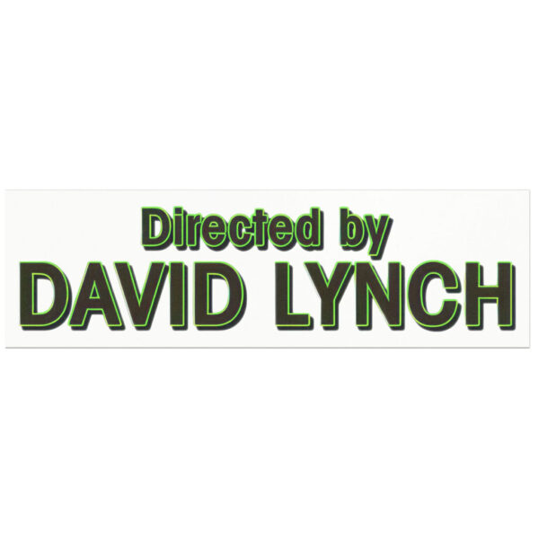 TDirected by David Lynch Car Magnets Stickers